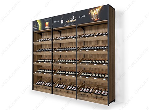 酒类超市高柜-靠墙柜灯箱系列